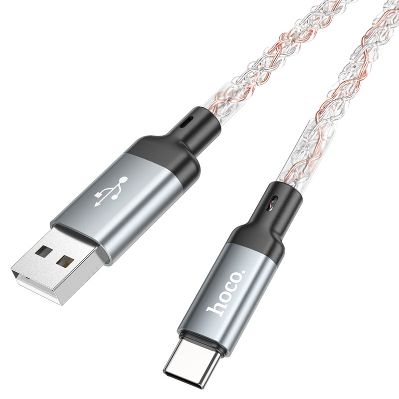 hoco-u112-shine-charging-data-cable-usb-tc-tail